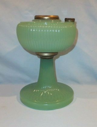 1938 Green Moonstone Vertique Aladdin Oil Lamp
