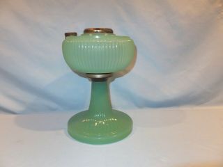 1938 Green Moonstone Vertique Aladdin Oil Lamp 6