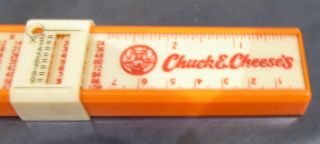 Vintage Chuck E Cheese ' s 1980s Pencil Case,  Calculator and Pencil Sharpener 3