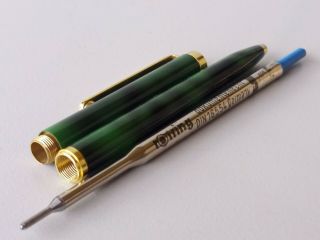 Rotring Ball Point Pen Vintage Green And Box
