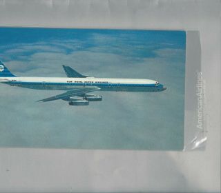 Klm Airlines Issued Dc - 8 - 63 - 5 1/4 " X 9 " Postcard