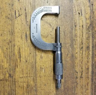 Vintage Micrometer Caliper • Brown Sharpe Antique Machinist Precision Tools ☆usa