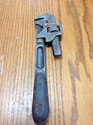 Antique Vintage H.  D.  Smith Tools Perfect Handle Tools 10” Pipe Wrench