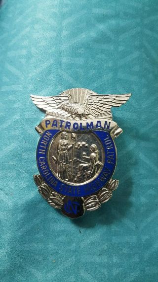 North Carolina State Highway Patrolman Badge - Rare - Official Size