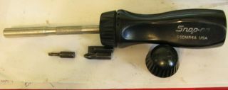 Vintage Snap - On Tools: Ssdmr4a Ratcheting Screwdriver Black Tool Handle