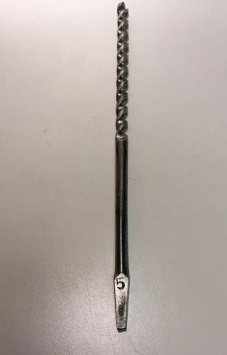 James Swan Co.  Double Twist Auger Drill Bit 5 5/16” Diameter,  8” Long