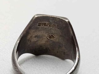 Vintage Phi Delta Theta Fraternity Crest STERLING Silver 925 Ring 7.  3 Grams 4