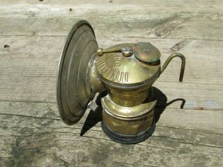 Vintage Auto Lite Carbide Miners Lamp Bumpergrip Bottom Brass Not