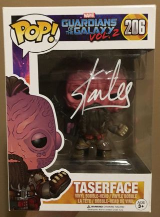 Stan Lee Signed/autographed Funko Pop Guardians Of The Galaxy Taserface