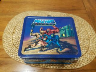 Vintage Motu He - Man Metal Lunch Box Masters Of The Universe Aladdin 1983