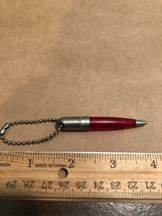 Vintage Scripto Spiral Translucent Mechanical Pencils - Keychain Red