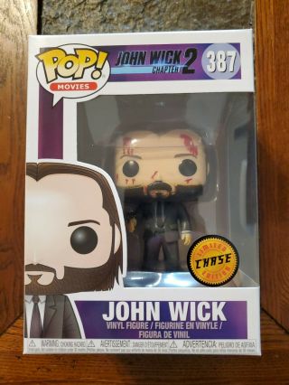 Funko Pop Movies John Wick Chapter 2 387 John Wick Bloody Chase W/.  50 Protector