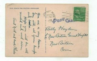 MA Nantucket Massachusetts 1948 linen post card Old Wind Mill at Sunset 2