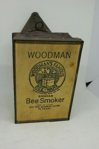 Vintage Antique Primitive Honey Bee Smoker Bellows Beehive Tool Decor