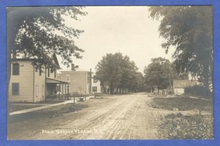 Verona,  Ny,  Oneida County,  Main Street,  Rppc Real Photo Postcard Early 1900s