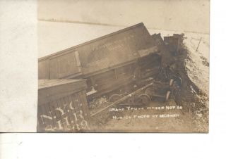 Rppc Lehigh Valley Railroad Train Wreck Grand Trunk Locomotive Disaster 516