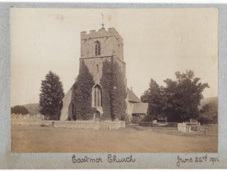 Eastnor Herefordshire St John The Baptist Church Antique Albumen Photograph 1901
