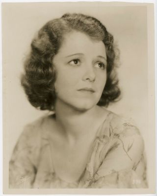 Winsome Hollywood Star Janet Gaynor Vintage 1930s Soft Focus Portrait Photograph