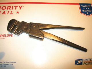 Antique Wakefield Wrench Co.  Quick Adjust Pipe Wrench Good Antique Cond.