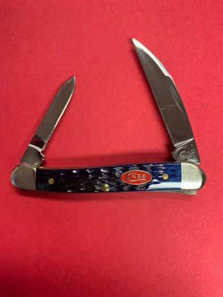Case Xx 62109w Mini Copperhead Knife - Jigged Blue Bone - Minty