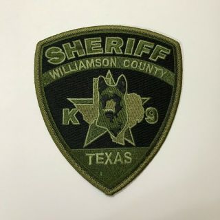 Williamson County,  Texas Sheriff K - 9 Patch