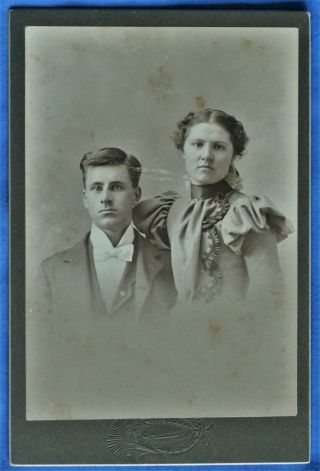 Cabinet Photo Man Woman Don And Minnie Sherd Summer Cannon Falls Minnesota