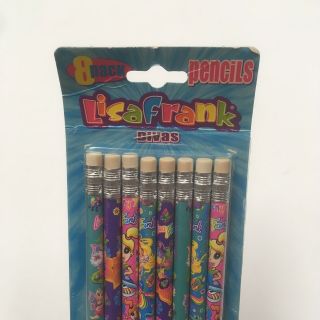 Lisa Frank Divas Vintage 8 Pack of pencils opened but not 2