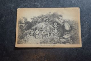 Old Vintage Postcard Cherat The Crest Rock British Army Military India Indian