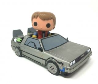 Funko Pop Back To The Future Delorean With Marty Mcfly Ride Loose Oob