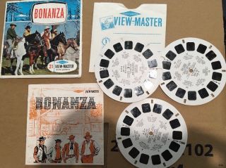 Bonanza 1964 Tv Western View - Master Packet W/ Booklet & 3 Reels