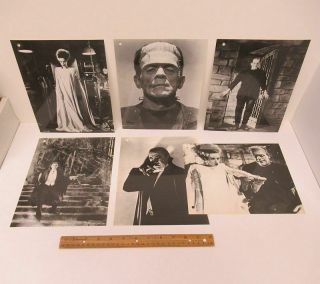 (6) Universal Monsters Dracula Frankenstein Bride (8x10) Modern Postcards Wz7075