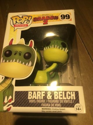 Funko Pop How To Train Your Dragon Barf And Belch 99 (small Box)