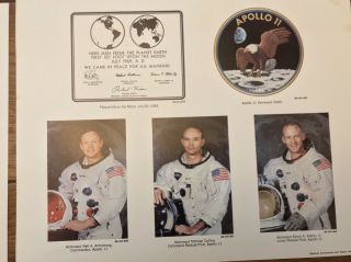 Complete 1969 Set 12 Photo Prints 11x14 Apollo 11 NASA Moon Landing 2