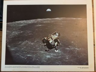 Complete 1969 Set 12 Photo Prints 11x14 Apollo 11 NASA Moon Landing 4