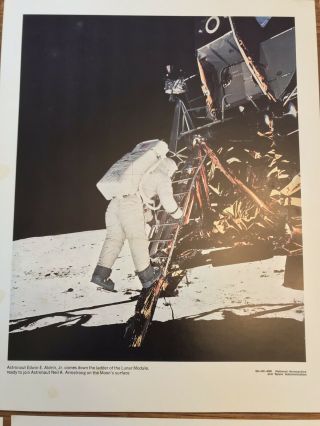 Complete 1969 Set 12 Photo Prints 11x14 Apollo 11 NASA Moon Landing 5