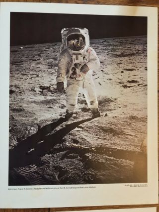 Complete 1969 Set 12 Photo Prints 11x14 Apollo 11 NASA Moon Landing 6