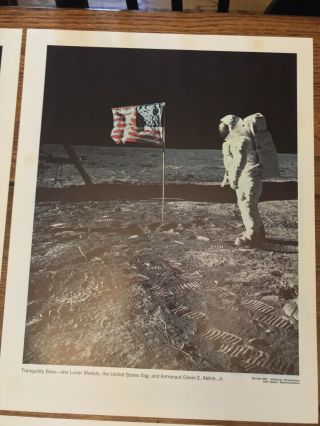 Complete 1969 Set 12 Photo Prints 11x14 Apollo 11 NASA Moon Landing 8