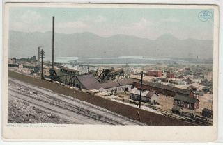 Lithograph - Mining - Butte,  Montana Smelter And Town View - Early 1900s