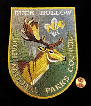 Utah National Parks Council 508 Bsa 100th Buck Hollow Scout Ranch Jacket Patch