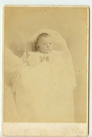 Vintage Cabinet Card Young Baby Whiting Hollister York