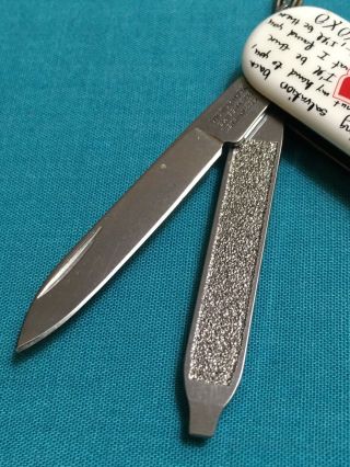 Victorinox Swiss Army Pocket Knife - Limited 2012 Classic SD - Love Song Design 3