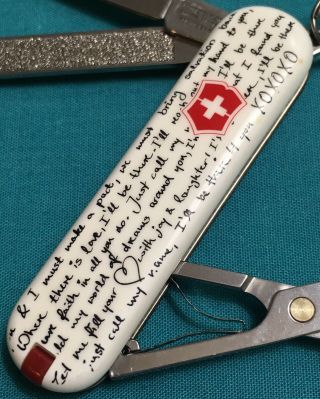 Victorinox Swiss Army Pocket Knife - Limited 2012 Classic SD - Love Song Design 7