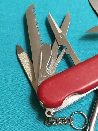 Retired Wenger Delemont Swiss Army Knife - Red Handyman - Multi Tool 6