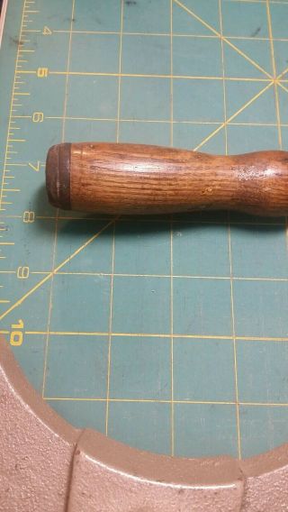 Vintage T.  H.  Witherby 1 Inch Socket Bevel Chisel W/leather Capped Wood Handle