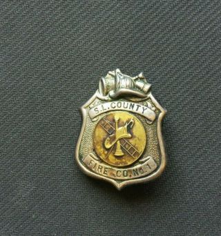 Fire Fighter Badge - S.  L.  County Fire Co No.  1