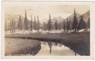 Postcard Rppc Upper Bear Valley Mudges Photo Huntington Lake 1927 A8