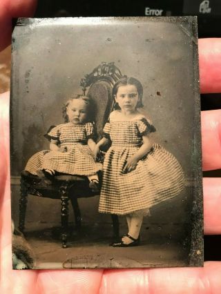 6th Plate Tintype Wonderful Touching Civil War Era Images Of Brother And Sister