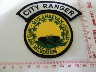 Queanbeyan Parks & Recreation City Ranger Patch Rare