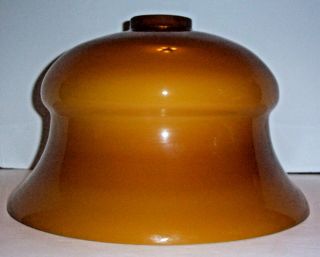 Vintage 1950s Murano Glass Massive Mcm Bell Shaped Amber Butterscotch Shade