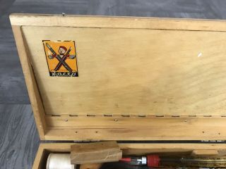 VINTAGE X - ACTO KNIFE SET WITH – WOODEN BOX 3